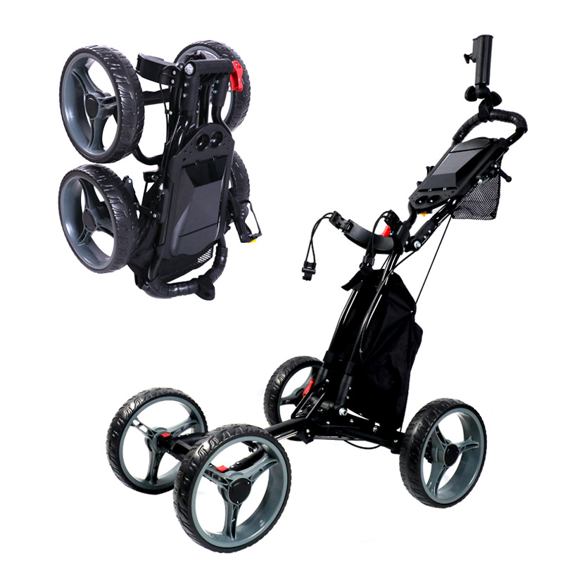 Golf Scorecard Holder - Chariot de golf pliable à quatre