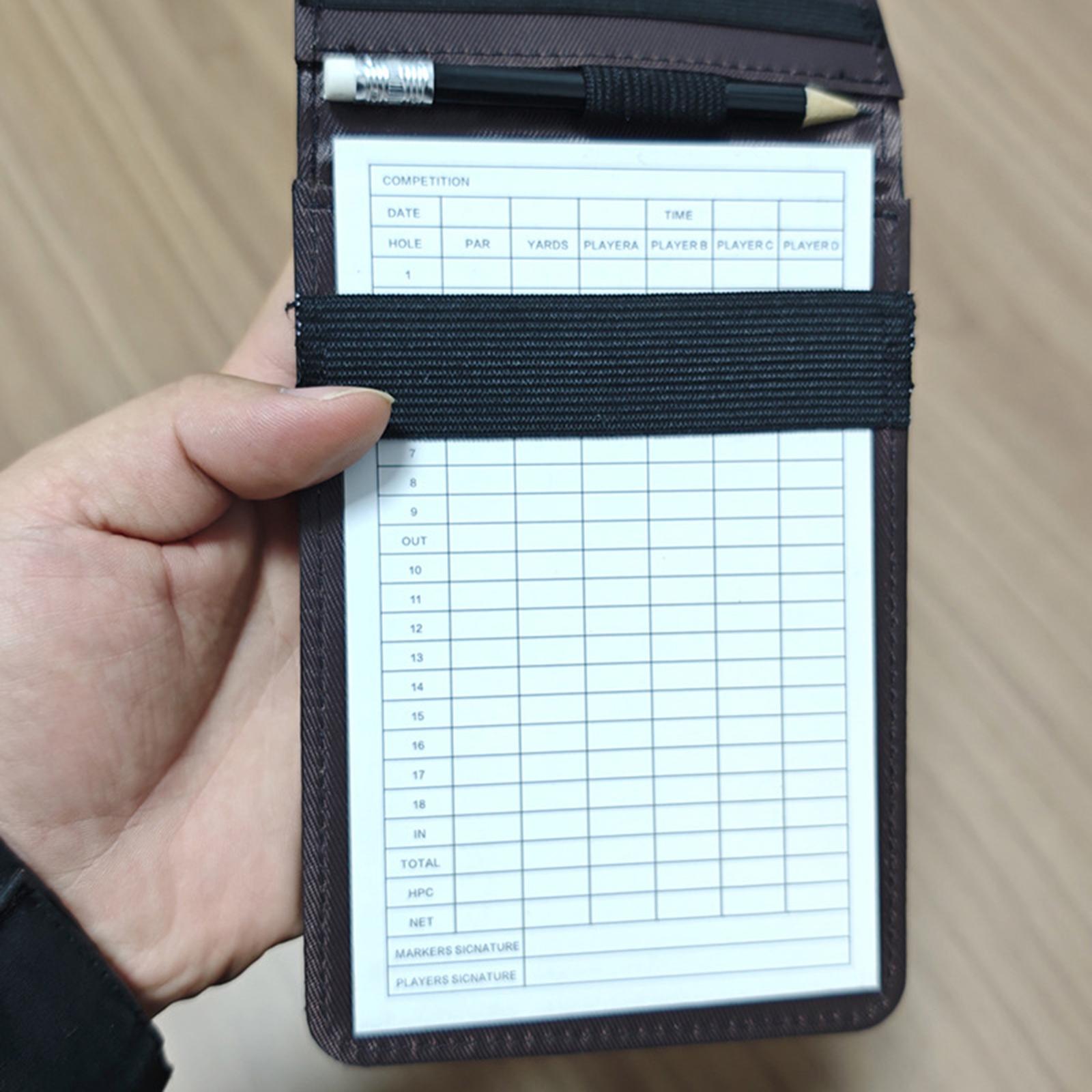 Carnet de scores de golf en cu - Golf Scorecard Holder avis et prix